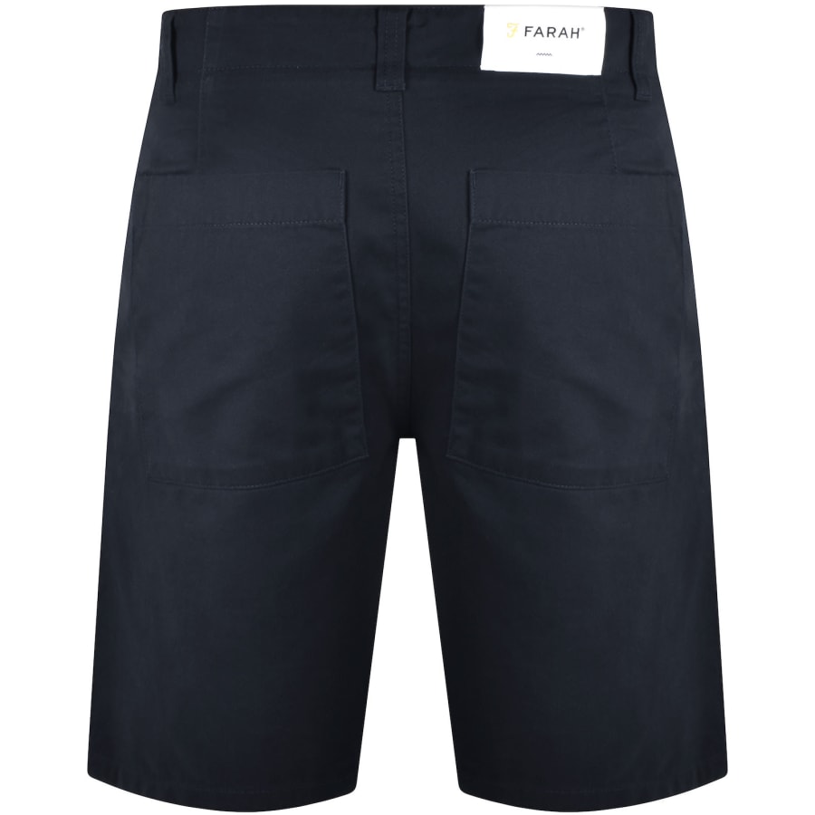 Farah Vintage Sepel Twill Chino Shorts Navy Mainline Menswear United States